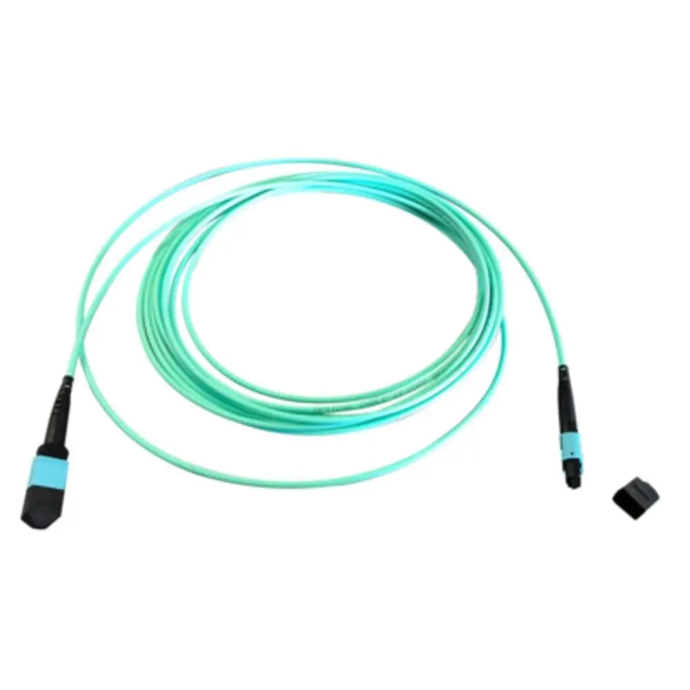 B-Ware Efb Elektronik Patchkabel Kabel Glasfaser Lwl Mpo Mtp Om3 Lszh Aqua 5m