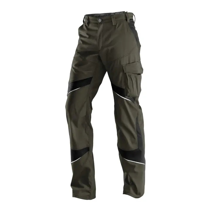 B-Ware Kübler Activi Q Hose Arbeitshose Bundhose Knieschutztaschen Oliv Schwarz Größe 48