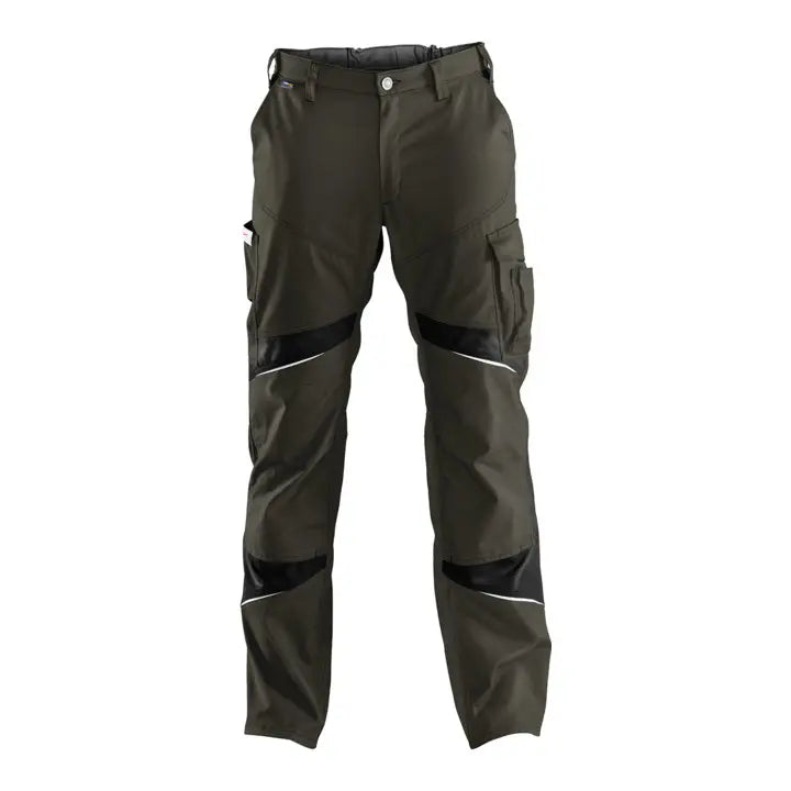 B-Ware Kübler Hose Arbeitshose Bundhose High Oliv Schwarz Größe 48 Knieschutztaschen