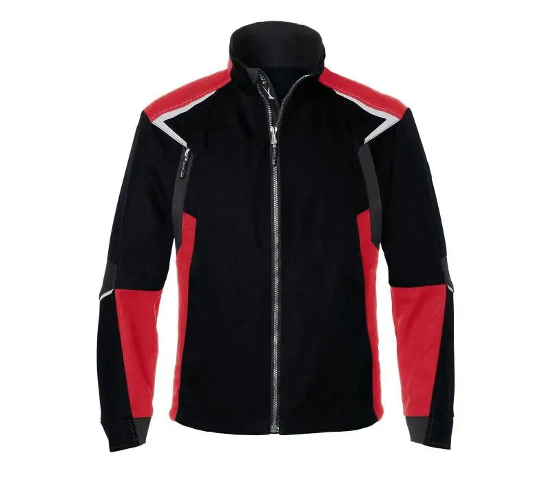 B-Ware Kübler Jacke Berufsjacke Arbeitsjacke Bodyforce 1125 Schwarz Mittelrot Größe M
