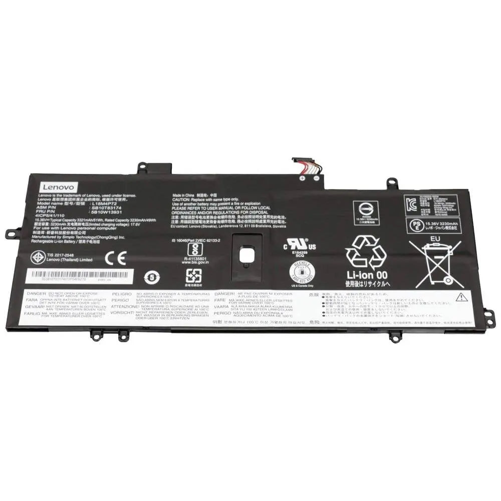 B-Ware Lenovo Notebook Akku Ersatzakku Batterie 5 B10 W13931 3321 M Ah 15.36 V Li Po Akku