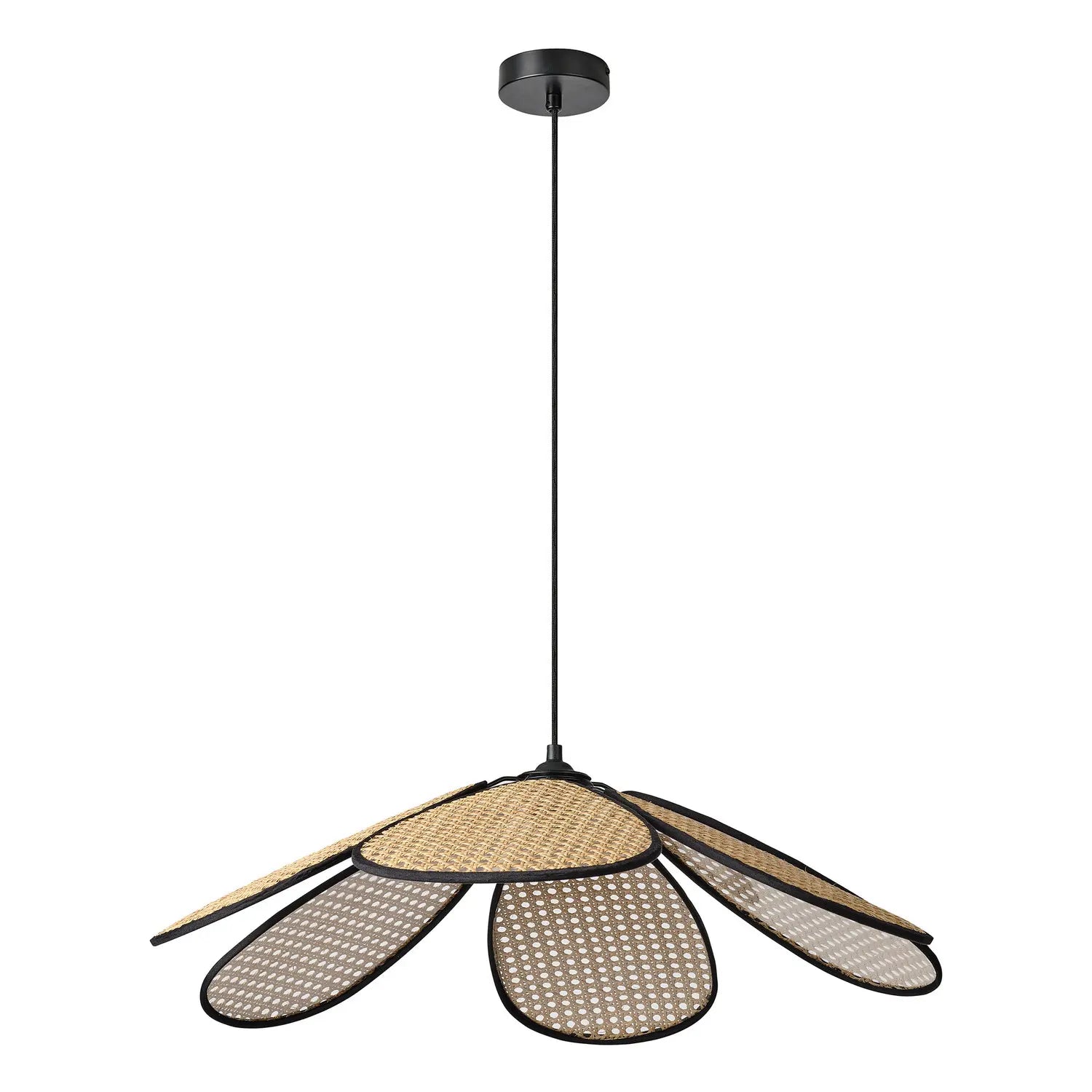 B-Ware Osram Pendelleuchte Hängelampe Rattan Daisy Leuchte E27 Led Braun Innenbereich