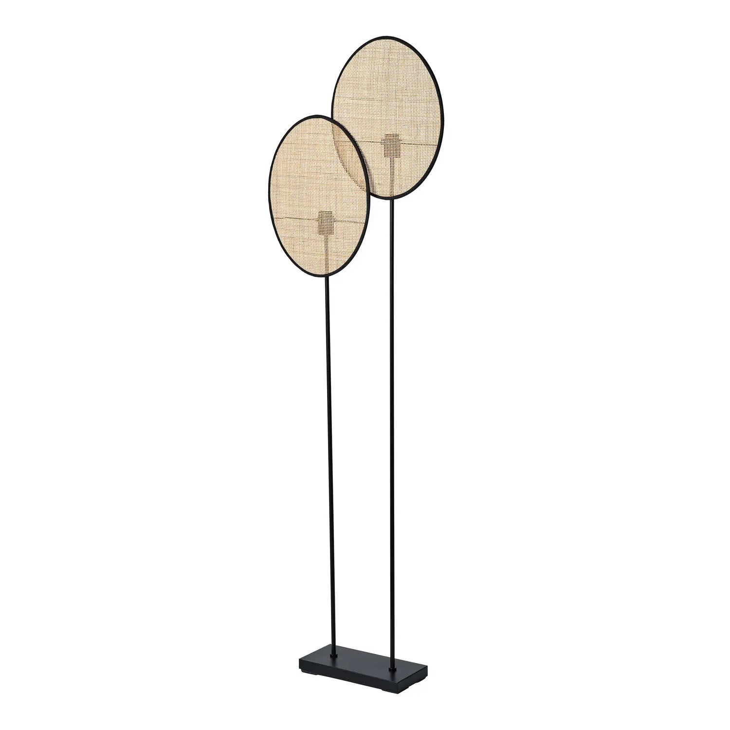 B-Ware Osram Stehleuchte Stehlampe Rattan Dandelion E27 Led Innenbereich Braun Beige