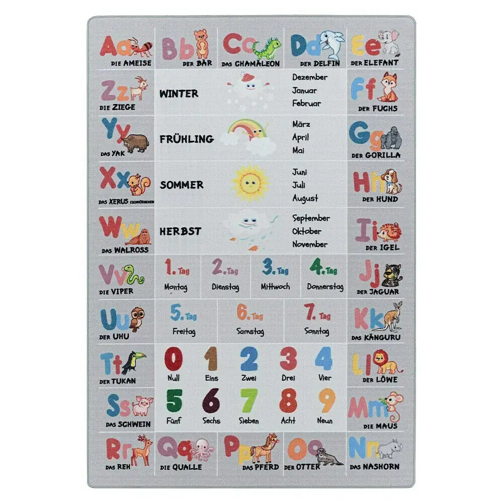 B-Ware Kinderteppich Spielteppich Play Grau Polyamid Bodenbelag Kinderzimmer 160x230 Cm