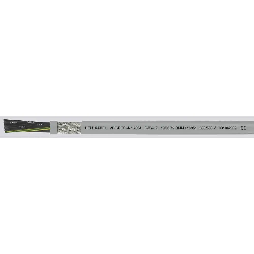 B-Ware Helu Steuerleitung Steuerkabel F Cy Jz Leitung Kabel Grau Pvc 3 G 0.75 Mm² 100 M