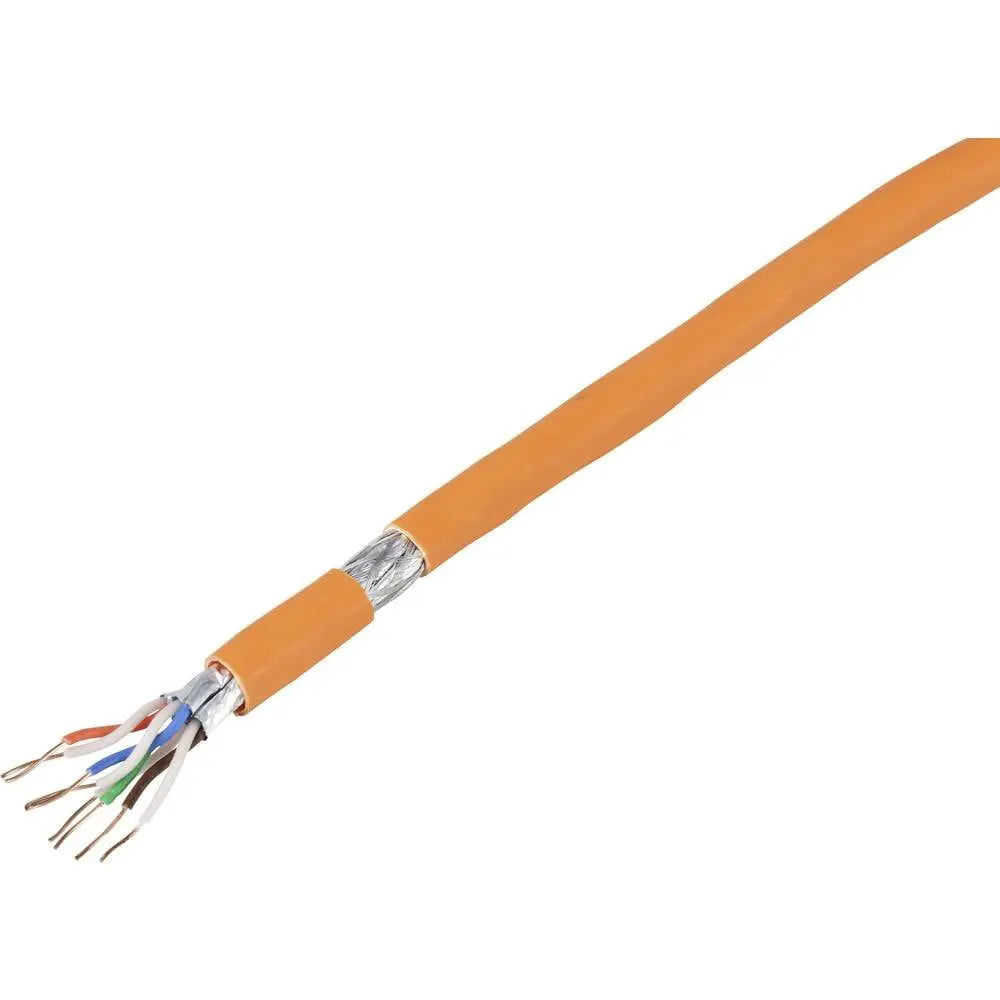 B-Ware Tru Components Netzwerkkabel Lan Cat 6a Orange 4x2x50mm² Sftp Patchkabel 50m