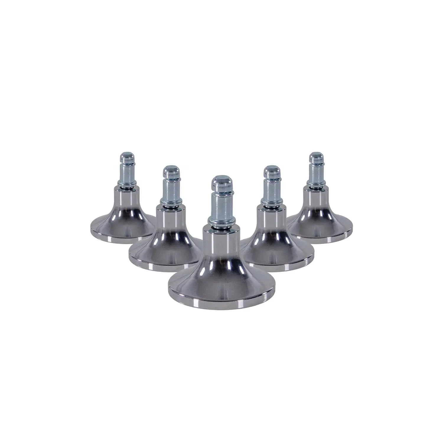 B-Ware Hjh Office Bodengleiter Stand C Stuhlrollen Gleiter Aluminium Silber Stuhl