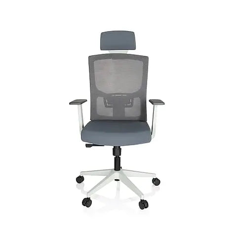 B-Ware Hjh Office Bürostuhl Drehstuhl Stuhl Captivo Base W Stoff Netzstoff Grau