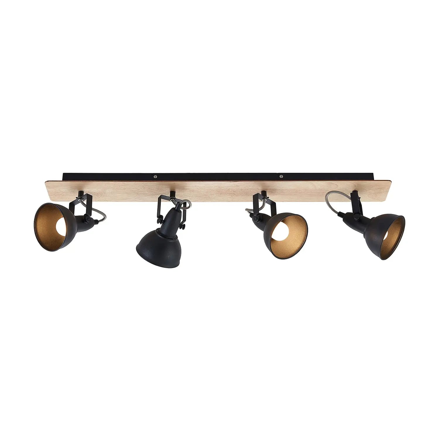B-Ware Lindby Deckenleuchte Lampe Aylis Schwarz Holz 4 Leuchten Deckenlampe Siehe Text