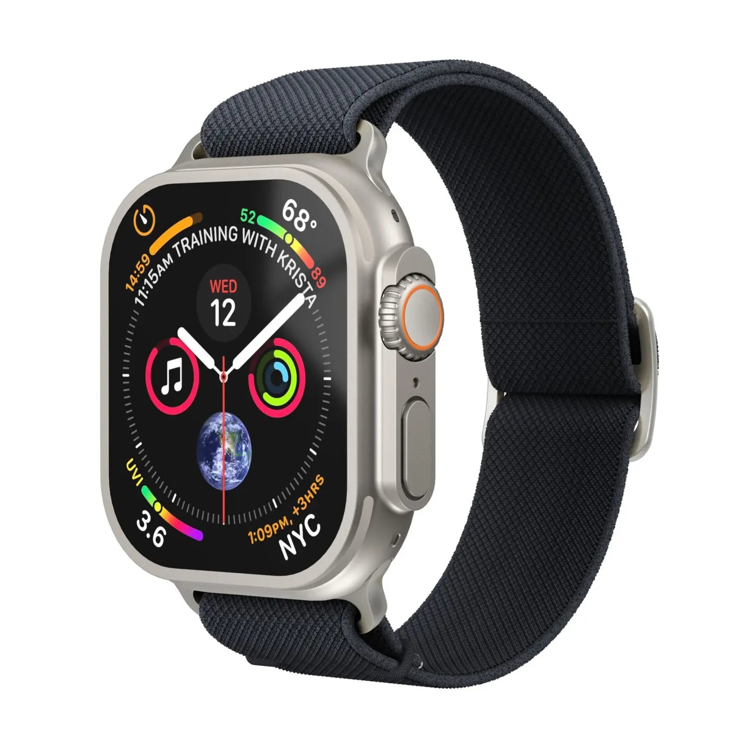 B-Ware Vonmählen Armband Uhrenarmband Nylon Loop Apple Watch Band Blau Einheitsgröße