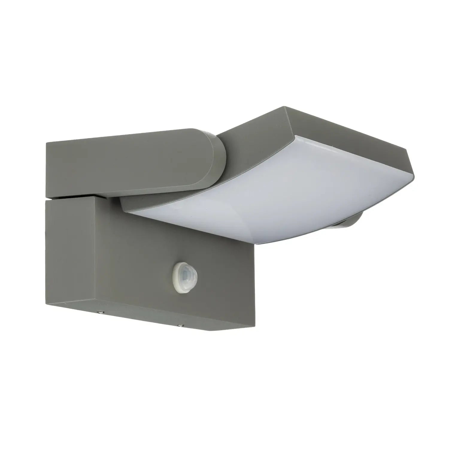 B-Ware Lindby Außenwandleuchte Wandlampe Led Sensor Sherin Hellgrau Schwenkbar 3000 K