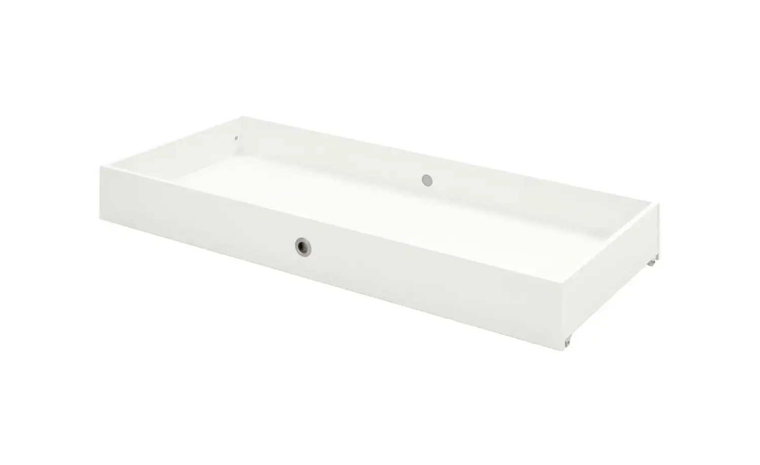B-Ware Arthur Berndt Möbelfabrik Bettschubkasten Schublade Weiß Rollen Holz 137x63x16