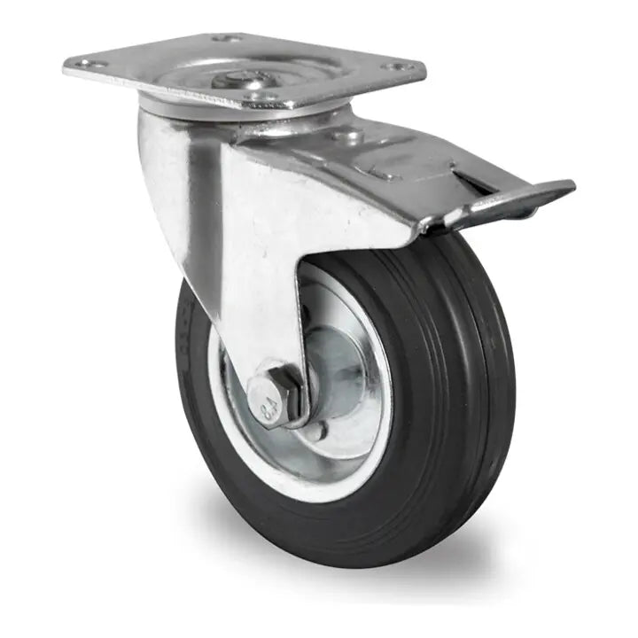 B-Ware Cascoo Lenkrolle Mit Totalfeststeller ø 200 Mm Serie Sws4 Rollenlager