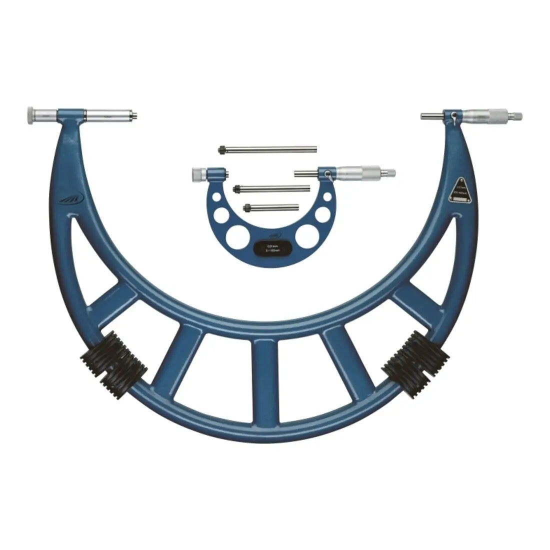 B-Ware Helios Preisser Bügelmessschraube Mikrometer Amboss Hartmetall 0,01mm 800 900mm