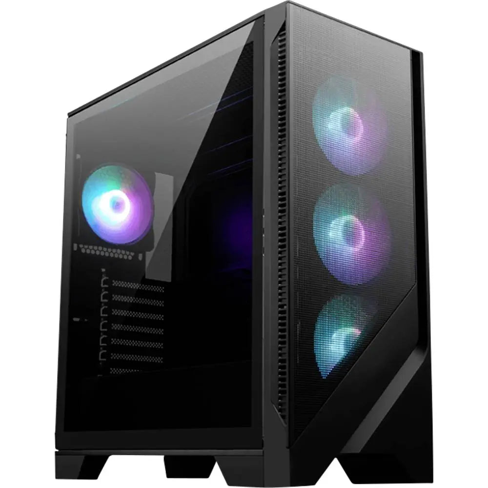 B-Ware Msi Pc Gehäuse Computergehäuse Mag Forge 320 R Midi Tower Schwarz Fenster Rgb