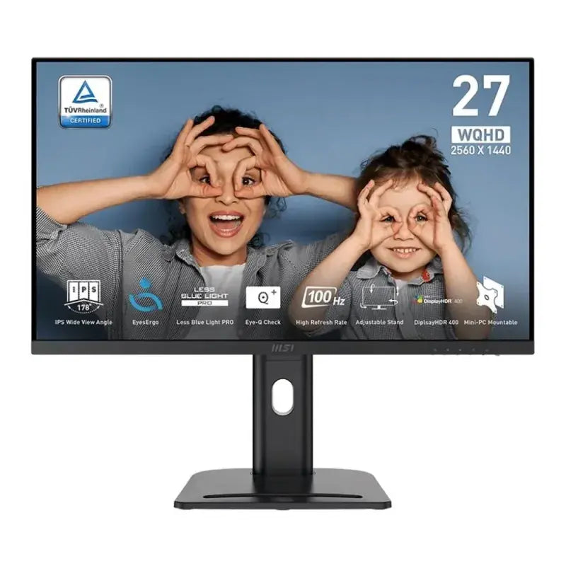 B-Ware Msi Monitor Bildschirm 27 Zoll Ips Wqhd Schwarz Lautsprecher Hdmi Display Port