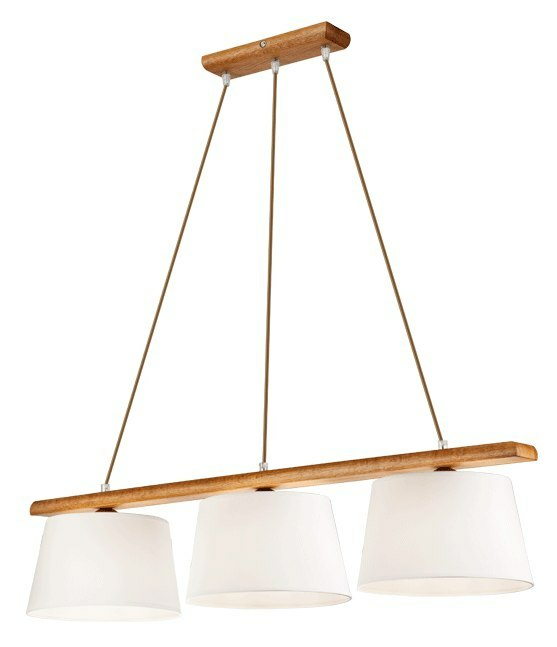 B-Ware Euluna Hängeleuchte Sweden Hängelampe Deckenlampe E27 Dreiflammig Eiche Rusti758