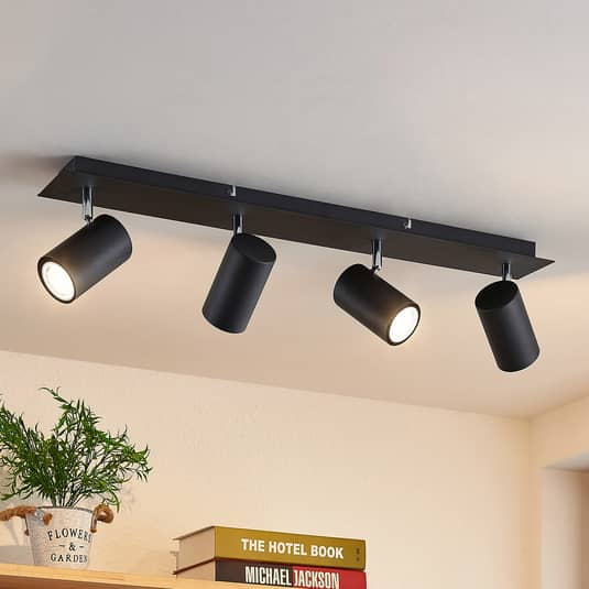 B-Ware Lindby Joffrey Deckenstrahler Deckenlampe Deckenleuchte Lampe 4 Fl 70 Cm Schw231