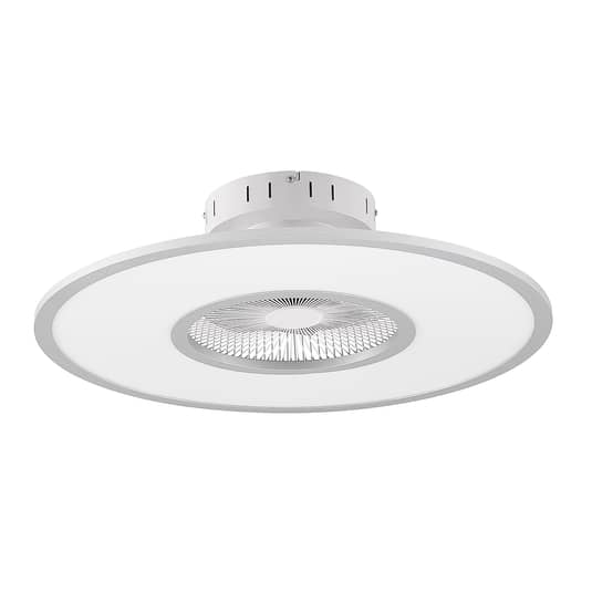 B-Ware Starluna Deckenventilator Ventilator Led Weiß Silber Dimmbar Siehe Text/Foto