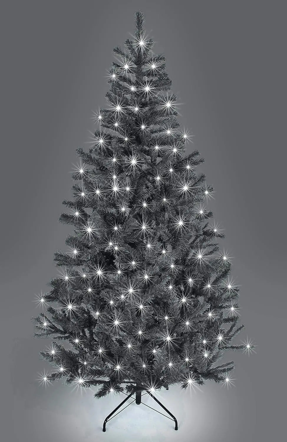B-Ware Shatchi Weihnachtsbaum Christbaum Künstlich Alaska Kiefer Schwarz Ständer 120 Cm