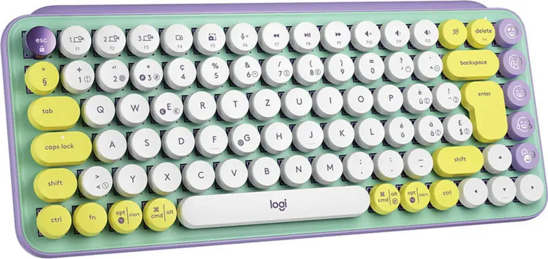 B-Ware Logitech Tastatur Pop Keys Mini Keyboard Bluetooth Kabellos Qwertz Schweizerisch