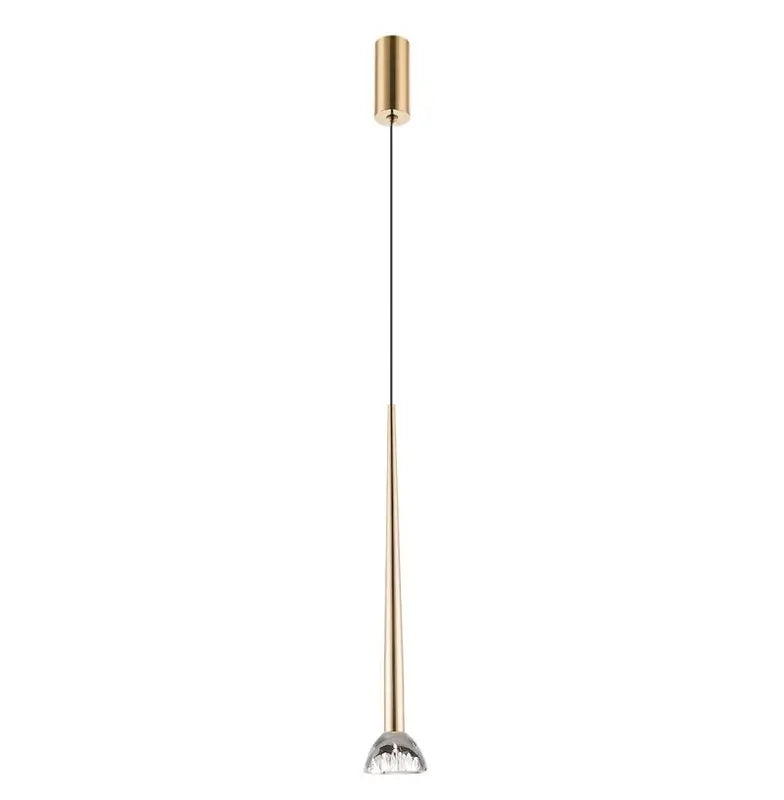 B-Ware Viokef Pendelleuchte Hängeleuchte Rina Transparent Gold Led Modul Leuchte