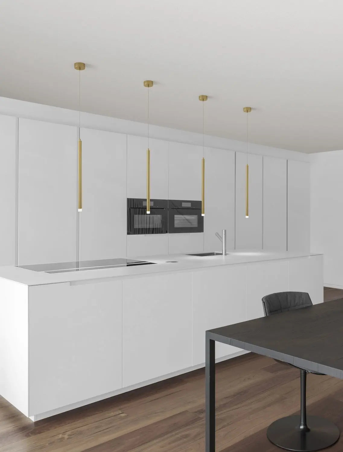 B-Ware Nova Luce Pendelleuchte Hängeleuchte Trimle Led Gold Warmweiß Lampe 1 Flammig