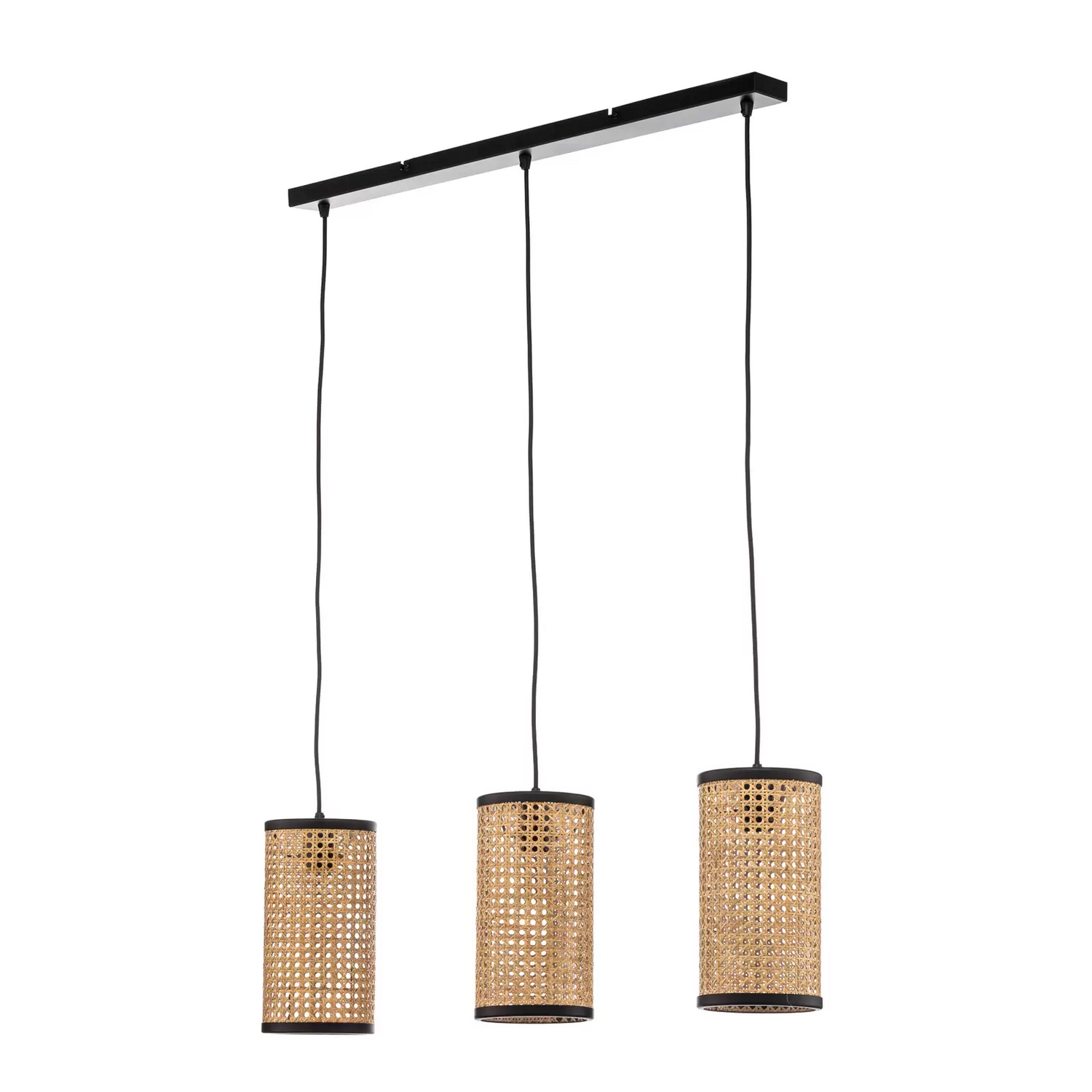B-Ware Lindby Yaelle Hängelampe Metall Rattan Hängeleuchte Pendellampe Lampe Leuchte