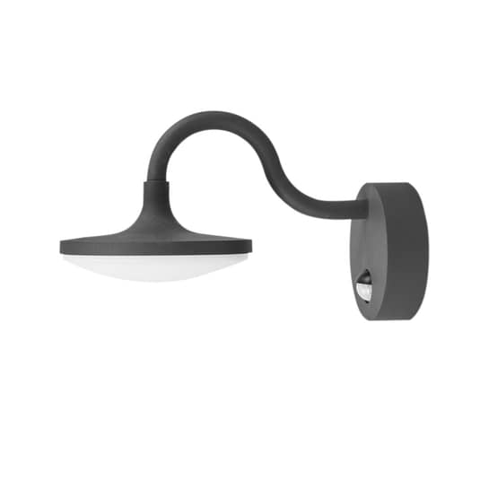 B-Ware Lucande Außenlampe Außenleuchte Led Wandlampe Bewegungsmelder Dunkelgrau Poly623