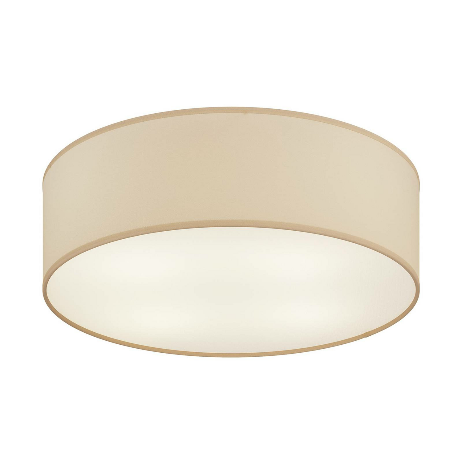 B-Ware Euluna Deckenleuchte Rondo Deckenlampe Deckenlicht Beige 45 Cm Wohnzimmer Rund
