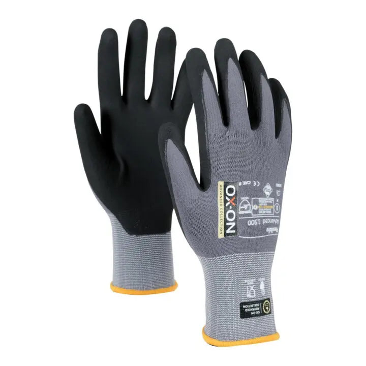 B-Ware Ox On Schnittschutzhandschuhe Größe 6 Advanced 1900 Arbeitshandschuhe 12 Paar