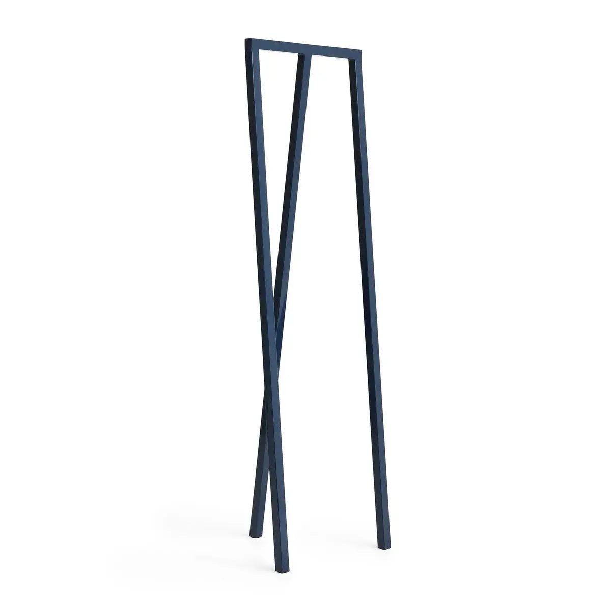 B-Ware Hay Garderobe Kleiderständer Loop Stand Stahl Dunkelblau Klein Montiert 150x45cm