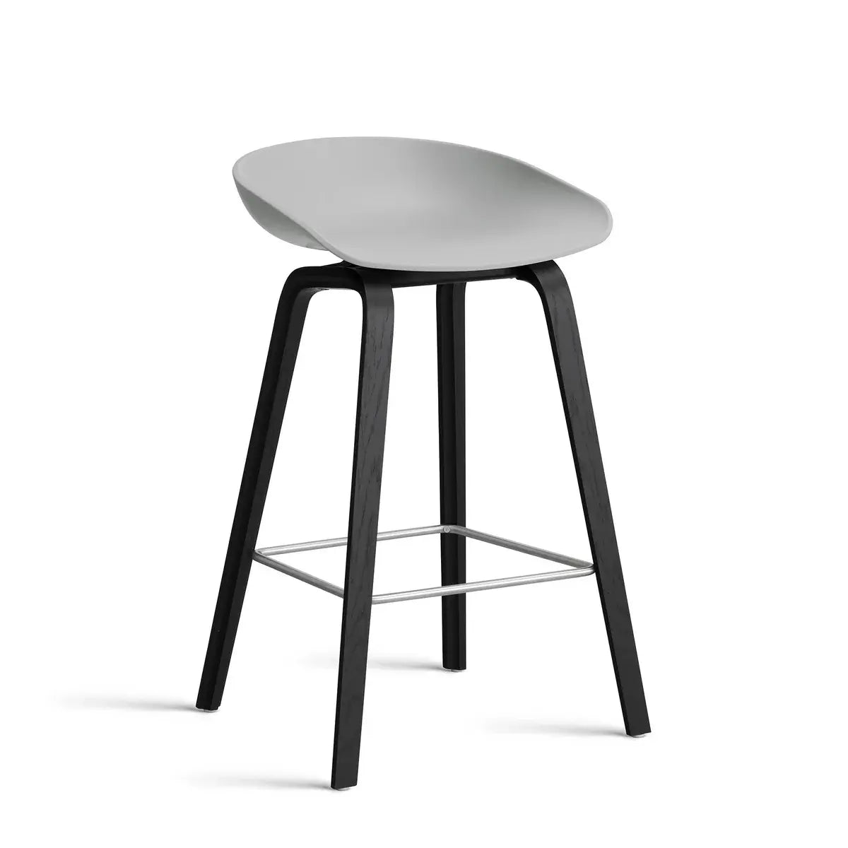 B-Ware Hay About A Stool Aas 32 Hocker Barhocker Schwarz / Betongrau Sitzhöhe 65 Cm
