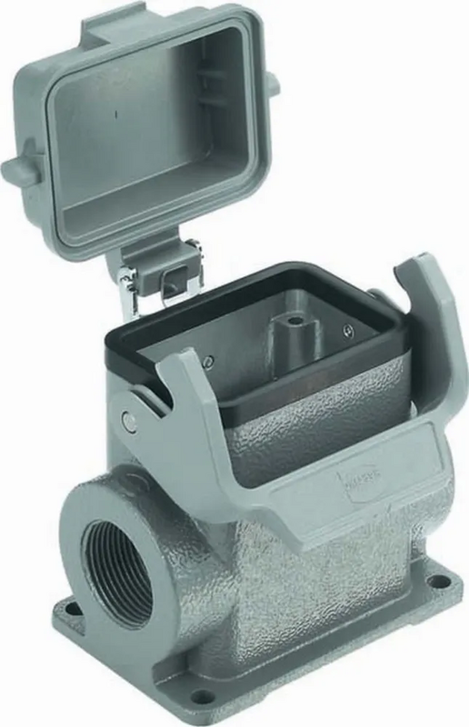Harting Sockelgehäuse Gehäuse Han B Base Sm Hc Kunststoffabdeckung M25 B-Ware