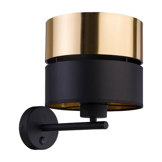 B-Ware Euluna Wandleuchte Hilton Led Leselicht Wandlampe Wandlicht Lampe Schwarz Gold