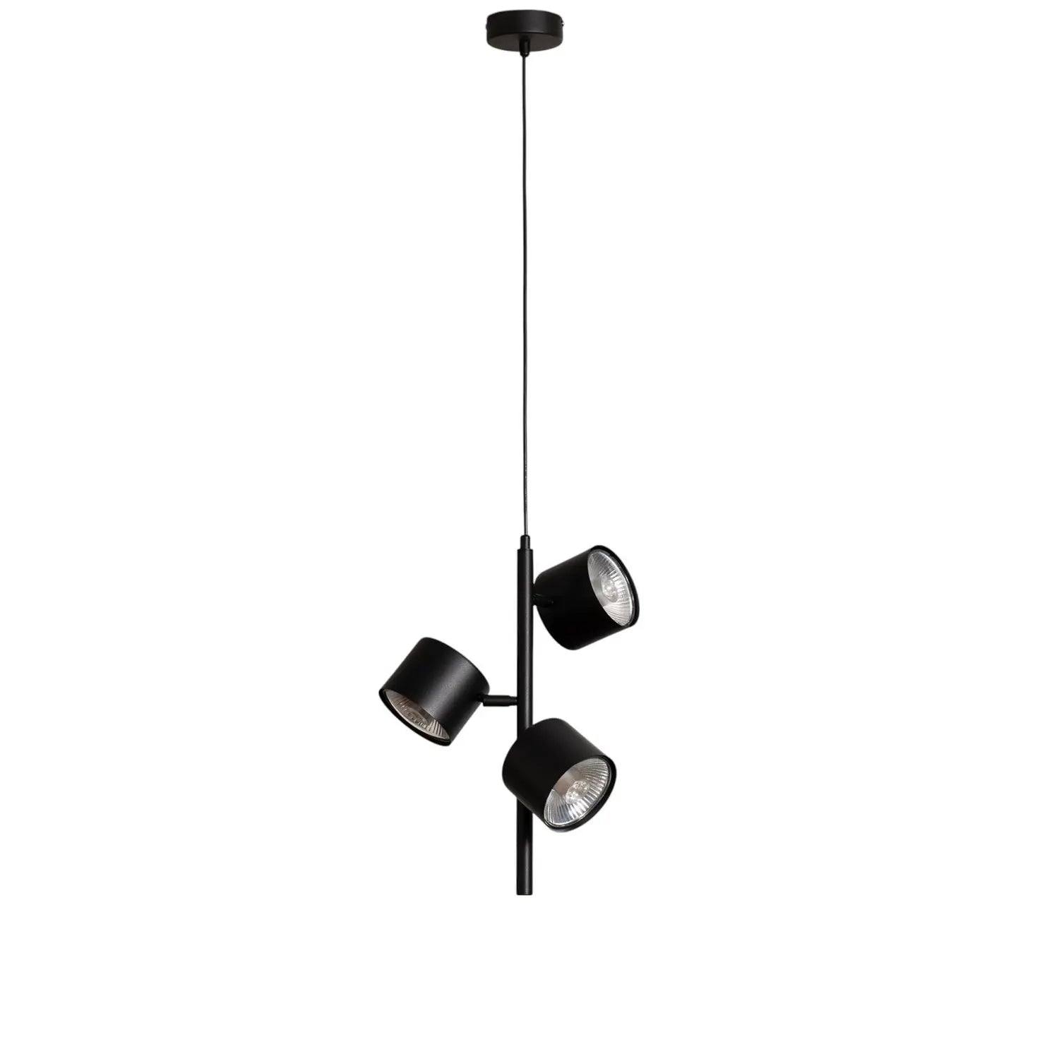 B-Ware Aldex 1047 E Pendelleuchte Hängelampe Leuchte Schwarz 3 Flammig Metall Dimmbar
