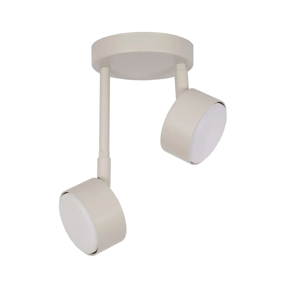 B-Ware Sigma Deckenleuchte Lampe Nemo Grau Beige Schirme Beweglich Gx53 Led 2 Flammig