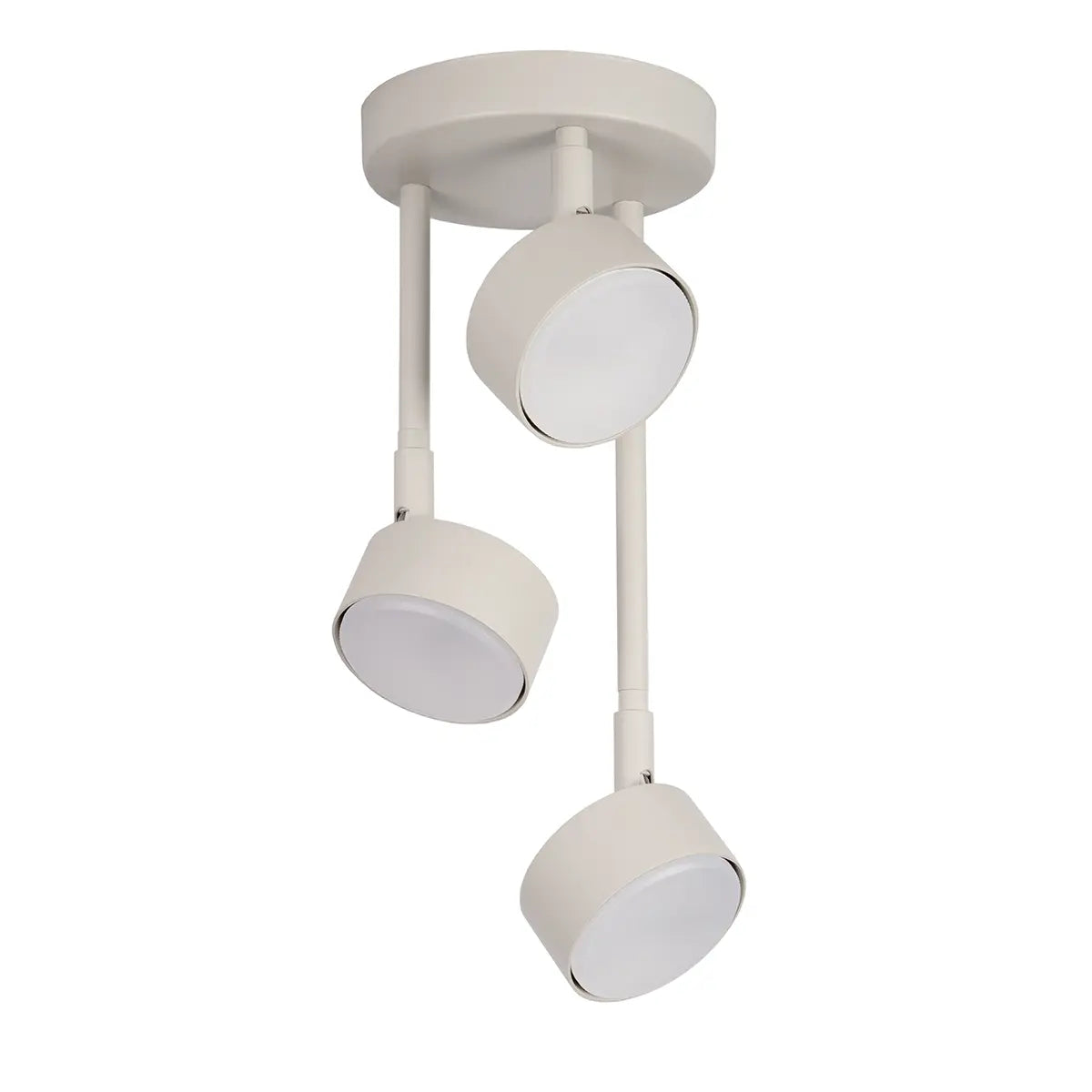 B-Ware Sigma Deckenlampe Nemo Led Gx53 Grau Beige Ral 7044 Stahl 3 Flammig Leuchte