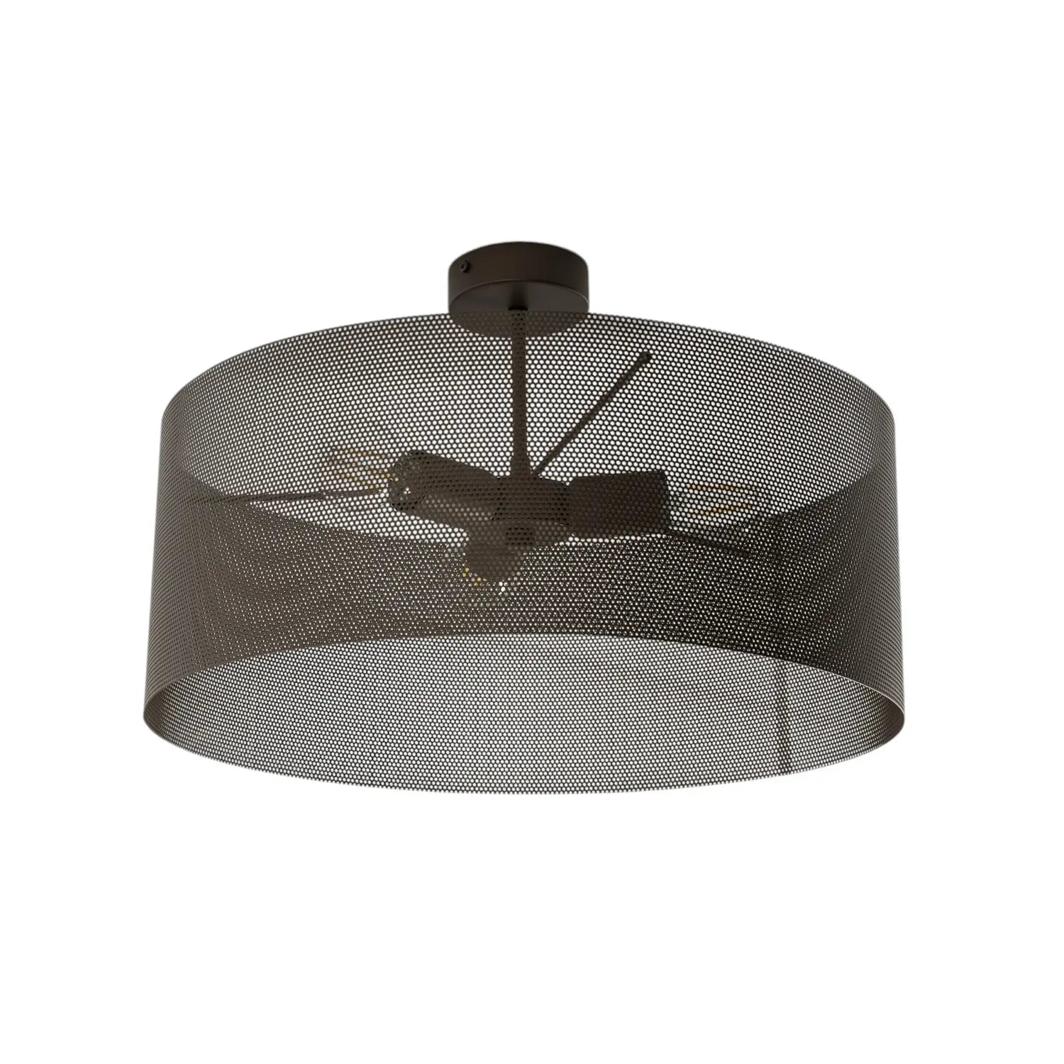 B-Ware Domiluce Deckenlampe Leuchte Zofia Kaffeebraun Metall E27 50cm 3 Flammig Lampe