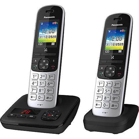 B-Ware Panasonic Kx Tgh722 Gs Dect Schnurloses Telefon Analog Anrufbeantworter Babyphone