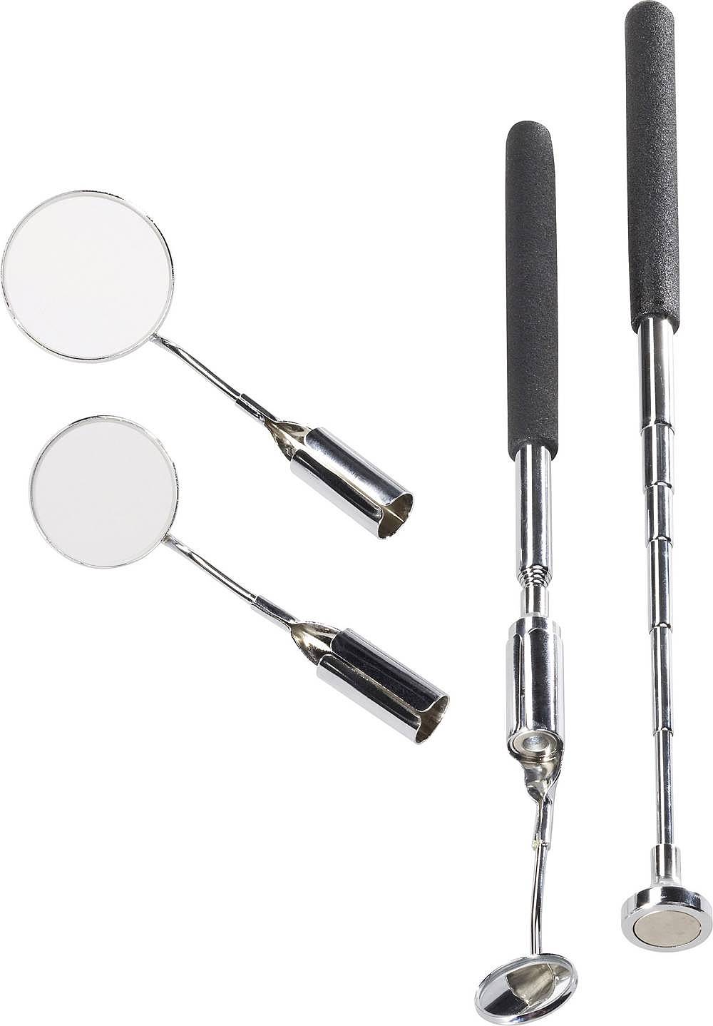 B-Ware Toolcraft Inspektionsspiegel Set 5teilig Mit Beleuchtung Inspektionsspiegel Set