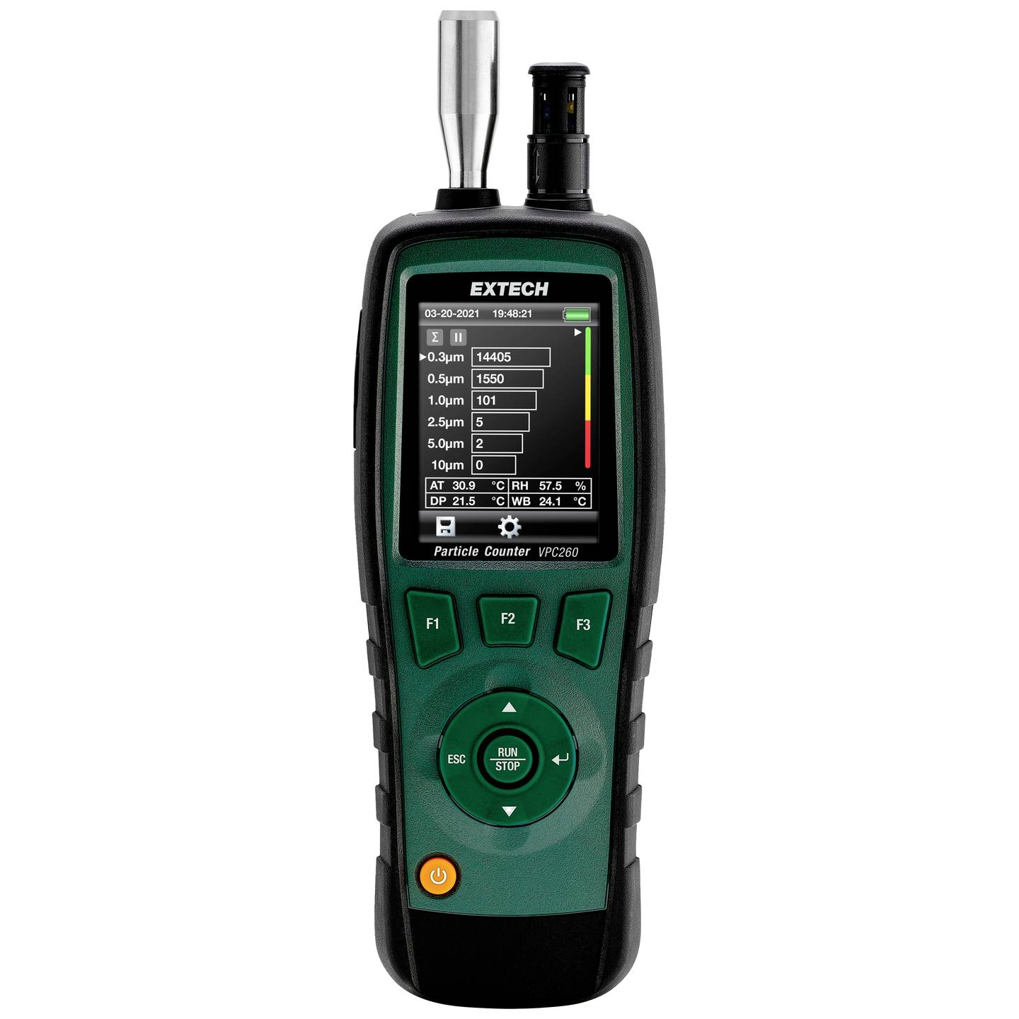 B-Ware Extech Partikelzähler Messgerät Luftqualitätsmonitor Vpc260 Temperatur Luft947
