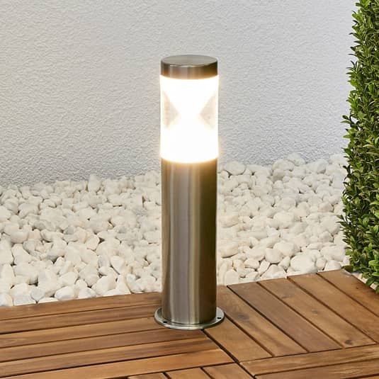 B-Ware Lindby Led Sockellampe Fabrizio Wegelampe Wegeleuchte Lampe Leuchte Sanduhroptik
