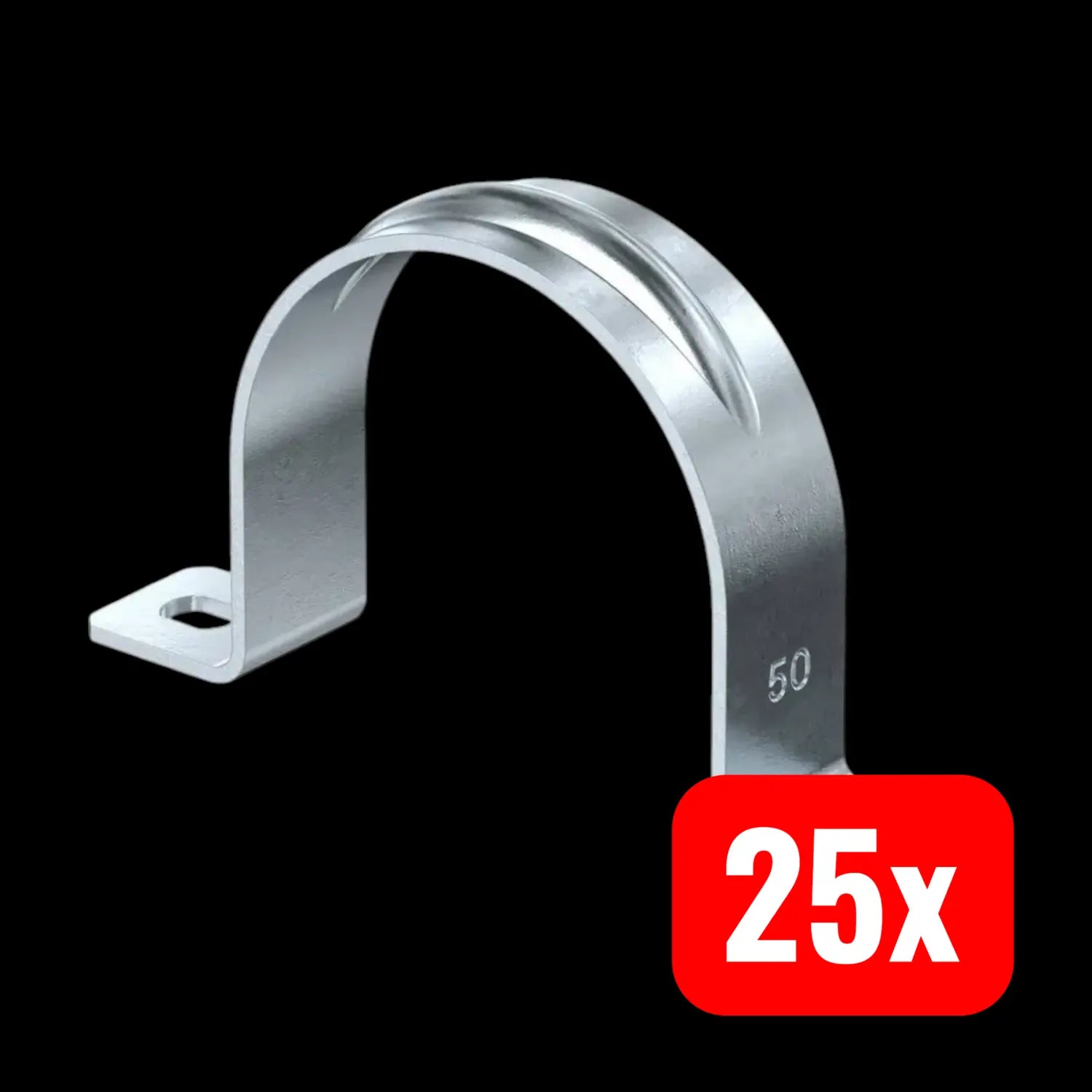 B-Ware Obo Bettermann Rohrschelle Schelle Stahl Galvanisch Verzinkt 50 Mm 25 Stück
