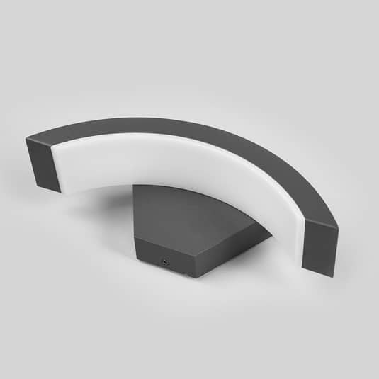 B-Ware Lucande Gebogene LED-Außenwandleuchte Terrassenleuchte Deko-Gartenleuchte Jule