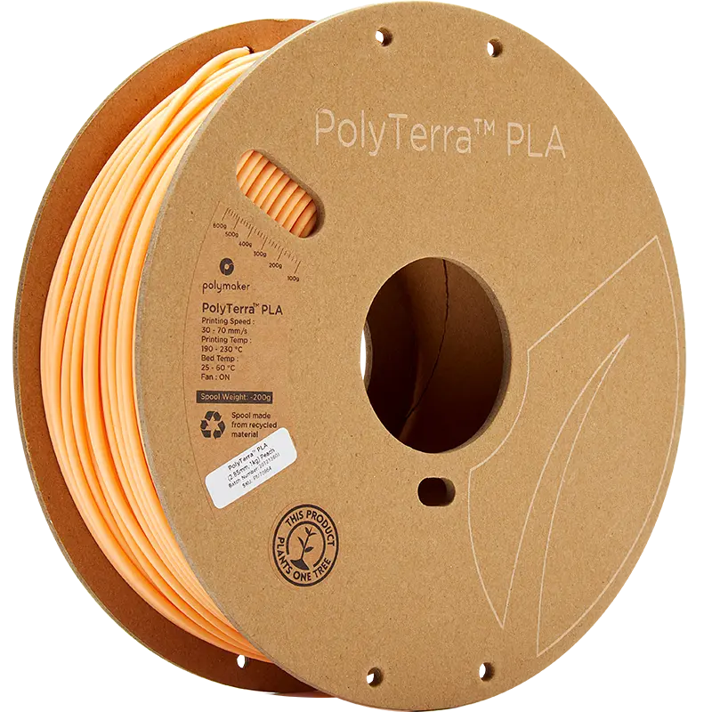B-Ware Polymaker Poly Terra Filament 3 D Drucker Material Pla Biokunststoff Peach 2.85 Mm