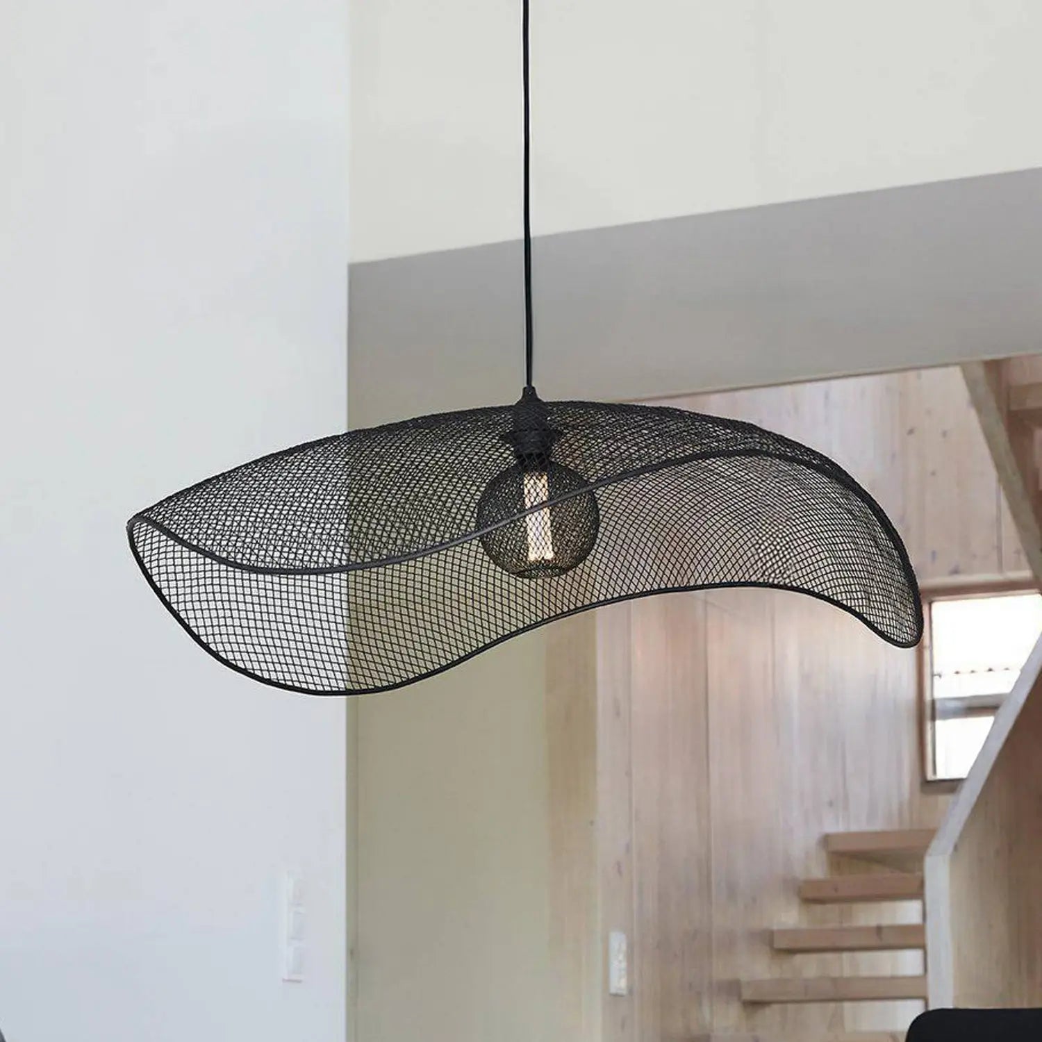 B-Ware Pr Home Hängeleuchte Pendelleuchte Vivi ø 79 Cm Schwarz Metall 1 X 40 W E27