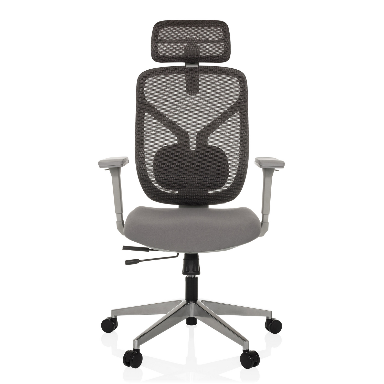 B-Ware Hjh Office Bürostuhl Chefsessel Cassilis W Netzstoff Grau Drehstuhl Polyester54