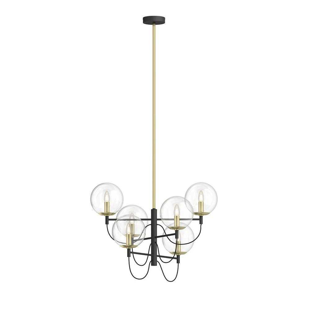 B-Ware Lucande Sotiana Hängeleuchte Hängeleuchte Leuchte Lampe E14 6 Glaskugeln Mess599