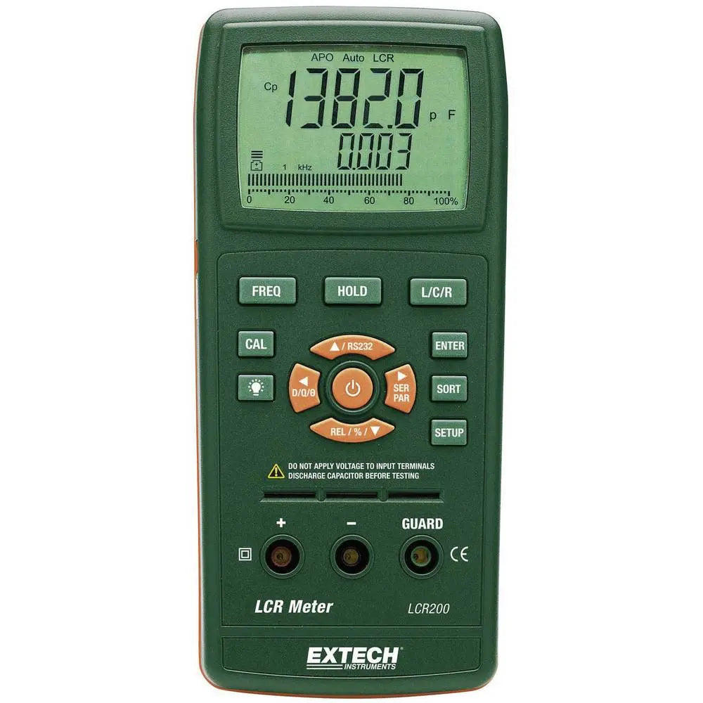 B-Ware Extech Lcr Messbrücke Messgerät Digital Anzeige Lcr200 Kapazität Induktivität